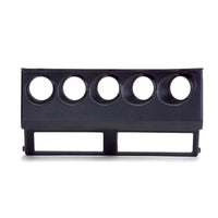 Autometer 87-95 Jeep Wrangler YJ Black Cluster Bezel - Holds Five 2-1/16in Gauges - 15218