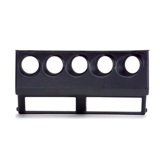 Autometer 87-95 Jeep Wrangler YJ Black Cluster Bezel - Holds Five 2-1/16in Gauges - 15218
