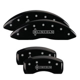MGP 4 Caliper Covers Engraved Front & Rear MGP Black finish silver ch - 36016SMGPBK