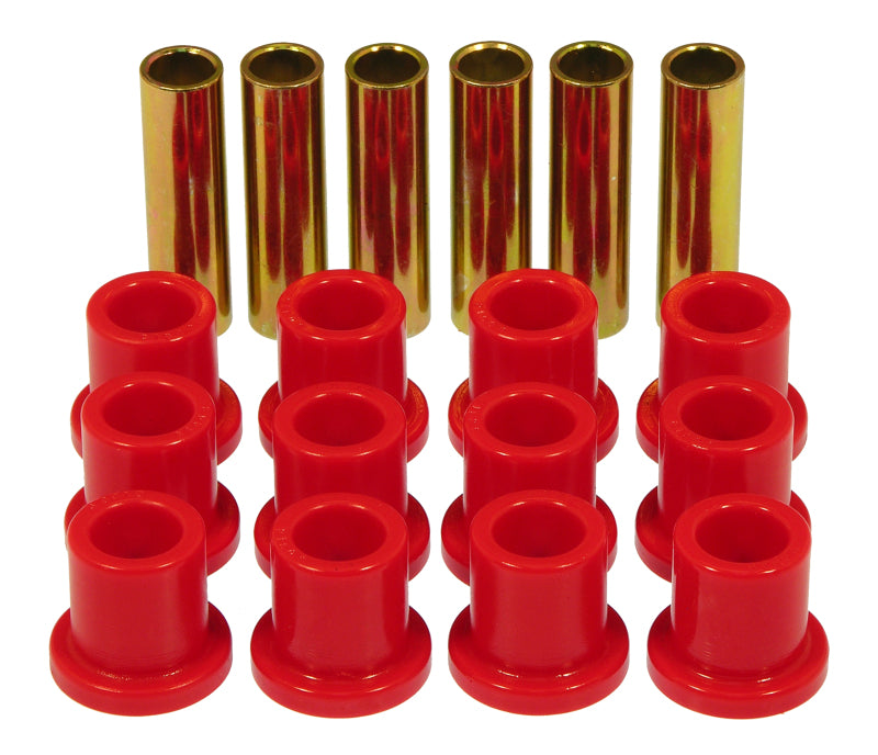 Prothane 57-72 Ford F100/F150 Rear Spring & Shackle Bushings - Red - 6-1001