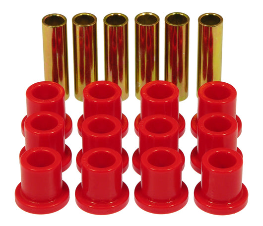 Prothane 57-72 Ford F100/F150 Rear Spring & Shackle Bushings - Red - 6-1001