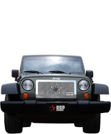 RBP RX-1 RL Series Smooth Frame 1pc. Grille 07-17 Jeep Wrangler (All Models) - Chrome - RBP-154483