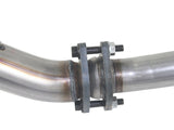 aFe Power Twisted Steel Loop Delete D/P & Y-Pipe SS 2in/2.5in 12-14 Jeep Wrangler (JK) V6 3.6L - 48-46210