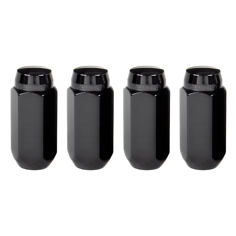 McGard Hex Lug Nut (Cone Seat) M14X1.5 / 22mm Hex / 1.945in. Length (4-Pack) - Black - 64024