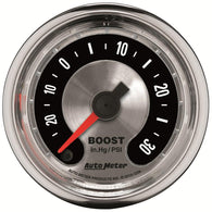 Autometer American Muscle 52mm Full Sweep Electric 30 In Hg.-Vac/30PSI Boost Vacuum Gauge - 1259