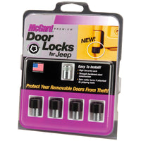McGard 07-17 Jeep Wangler JK / Unlimited JK 4-Door Lock Set - (4 Locks) - 76060