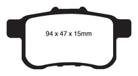 EBC 09-14 Acura TSX 2.4 Yellowstuff Rear Brake Pads - DP41987R