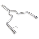 Stainless Works 2015-16 Mustang GT 3in Catback H-Pipe Retro Chambered Mufflers 2-1/2in Cores - M15CB