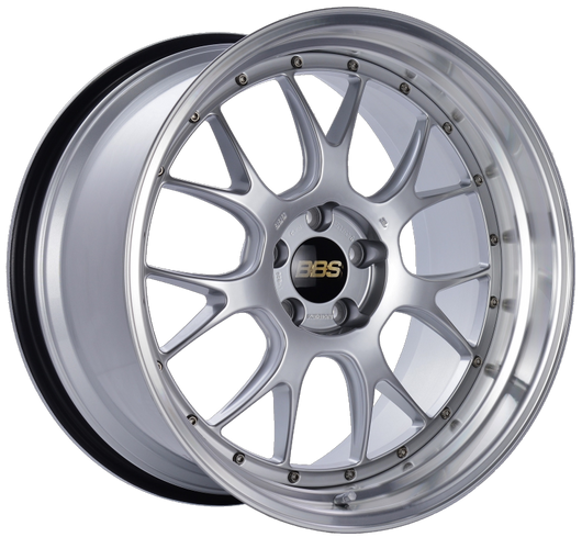BBS LM-R 20x11 5x114.3 ET20 CB66 Diamond Silver Center Diamond Cut Lip Wheel - LM330DSPK