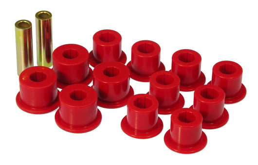 Prothane 86.5-97 Nissan Hardbody 2wd Spring & Shackle Bushings - Red - 14-1003