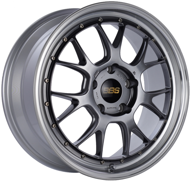 BBS LM-R 19x8.5 5x130 ET55 CB71.6 Diamond Black Center Diamond Cut Lip Wheel - LM309DBPK