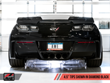 AWE Tuning 14-19 Chevy Corvette C7 Z06/ZR1 (w/o AFM) Touring Edition Axle-Back Exhaust w/Black Tips - 3015-43143