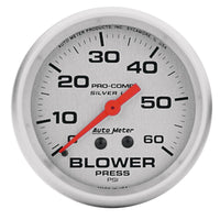Autometer Ultra-Lite 66.7mm 0-60 PSI Liquid Filled Mechanical Blower Pressure Gauge - 4602