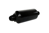 Aeromotive In-Line Filter - AN -10 size Male - 10 Micron Microglass Element - Bright-Dip Black - 12385