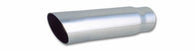 Vibrant 3in Round SS Truck/SUV Exhaust Tip (Single Wall Angle Cut) - 2.25in inlet 11in long - 1558