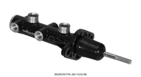 Wilwood Tandem Remote Master Cylinder - 15/16in Bore Black - 260-14242-BK