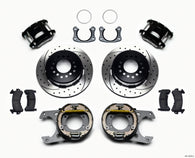 Wilwood D154 P/S Park Brake Kit Drilled New Big Ford 2.50in Off Front Mount - 140-12235-D