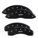 MGP 4 Caliper Covers Engraved Front & Rear RAM Black finish silver ch - 12124SRAMBK