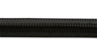 Vibrant -10 AN Black Nylon Braided Flex Hose .56in ID (50 foot roll) - 12000