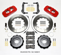 Wilwood AERO4 Rear Kit 14.25in Red 2014-Up Challenger w/Lines - 140-14068-R