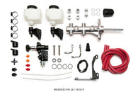 Wilwood Tandem Remote M/C Kit w L/H Brkt & Prop Valve - 15/16in Bore Ball Burnished-W/Pushrod - 261-14250-P