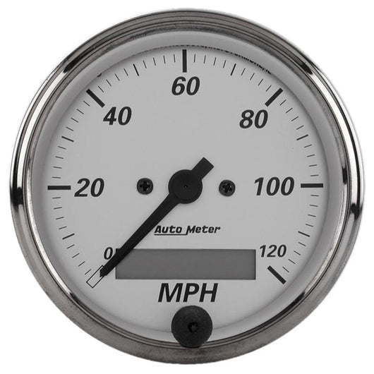 Autometer American Platinum 3-1/8in 0-120mph Electronic In-Dash Programmable Speedometer - 1988