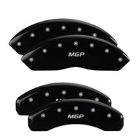 MGP 4 Caliper Covers Engraved Front & Rear MGP Black finish silver ch - 11208SMGPBK