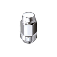 McGard Hex Lug Nut (Cone Seat Bulge Style) M14X1.5 / 22mm Hex / 1.945in. Length (4-Pack) - Chrome - 64033