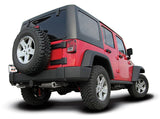 Borla 12-16 Jeep Wrangler V6 4WD Cat-Back 2.5in x 2in Single Square Rolled Angle Cut Split Rear - 140460