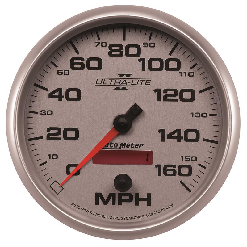 Autometer Ultra-Lite II 5 Inch 160 MPH FSE Programmable Speedometer - 4989
