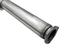aFe MACHForce XP Exhaust 5in DPF-Back Stainless Steel Exht 2015 Ford Turbo Diesel V8 6.7L Black Tip - 49-43064-B