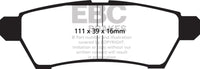 EBC 05+ Nissan Frontier 2.5 2WD Greenstuff Rear Brake Pads - DP61746