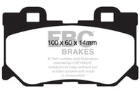 EBC 08-13 Infiniti FX50 5.0 Greenstuff Rear Brake Pads - DP61824