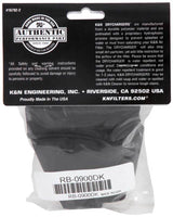 K&N Black DryCharger Round Straight Air Filter Wrap 4.5in ID x 4in H - RB-0900DK