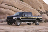Fabtech 01-04 Ford F250/350 4WD 3.5in Front Spring Hanger System w/Perf. Shocks - K2019