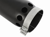 aFe MACHForce XP Cat-Back SS-304 5in Interooled Exhaust Tip 5in In x 6in Outx16inL Bolt-On Right Blk - 49T50601-B161