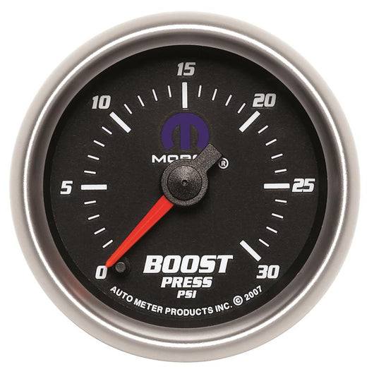 Autometer Mopar 52.4mm FSE 0-30 PSI Boost Gauge - 880020