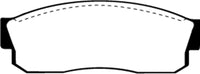 EBC 83-86 Nissan Pulsar 1.5 Turbo Greenstuff Front Brake Pads - DP2452