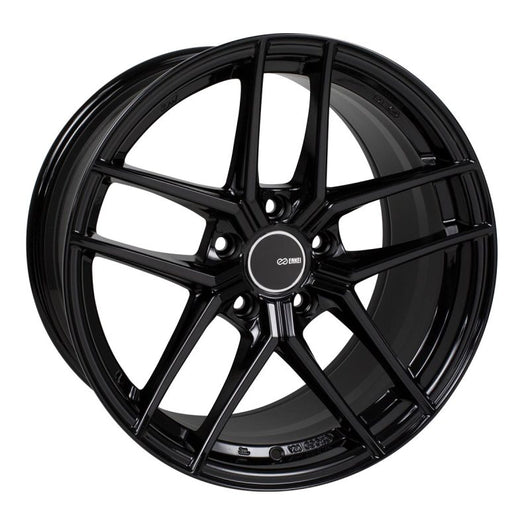 Enkei TY5 18x8 5x108 40mm Offset 72.6mm Bore Black Wheel - 498-880-3140BK