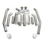 Stainless Works 2005-06 GTO 3in Catback Chambered Mufflers X-Pipe - 05GTOTMCB