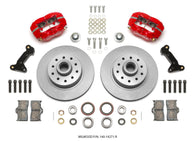 Wilwood Forged Dynalite Front Kit 11.03in 1 PC Rotor&Hub - Red 74-80 Pinto Disc Spindle only - 140-14271-R