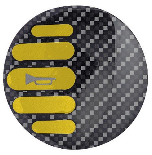Sparco Horn Emblem Icon Yellow - 01597GG