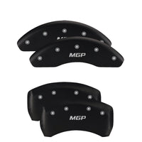 MGP 4 Caliper Covers Engraved Front & Rear Style 1/Chrysler Wing Black finish silver ch - 32002SCW1BK