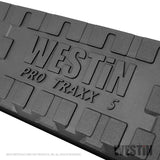 Westin 2019 Chevrolet Silverado Double Cab w/ 6.5in Bed PRO TRAXX 5 W2W Oval Nerf Step Bars - Black - 21-534715