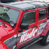 Westin 2007-2017 Jeep Wrangler Skytop Combo Wade Jeep Skytop Combo Front & Rear - Smoke - 72-51066