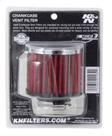 K&N 1.375 inch ID 3 inch OD 2.5 inch H Clamp On Crankcase Vent Filter - 62-1440