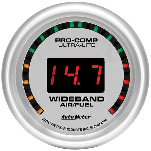 Autometer Ultra-Lite 52mm Digital Wideband Air/Fuel Ratio Street Gauge - 4379