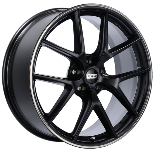 BBS CI-R 20x8.5 5x112 ET42 Satin Black Polished Rim Protector Wheel -82mm PFS/Clip Required - CI0103BPO