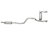 aFe Rebel Series 2.5in 409 SS Cat-Back Exhaust w/ Polished Tips 2018+ Jeep Wrangler (JL) V6 3.6L - 49-48066-P