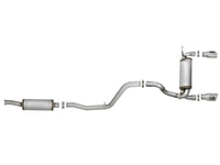 aFe Rebel Series 2.5in 409 SS Cat-Back Exhaust w/ Polished Tips 2018+ Jeep Wrangler (JL) V6 3.6L - 49-48066-P